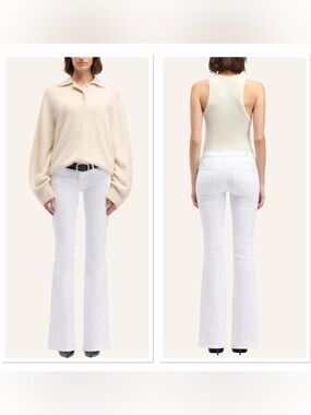 7 FOR ALL MANKIND White Bootcut Jeans